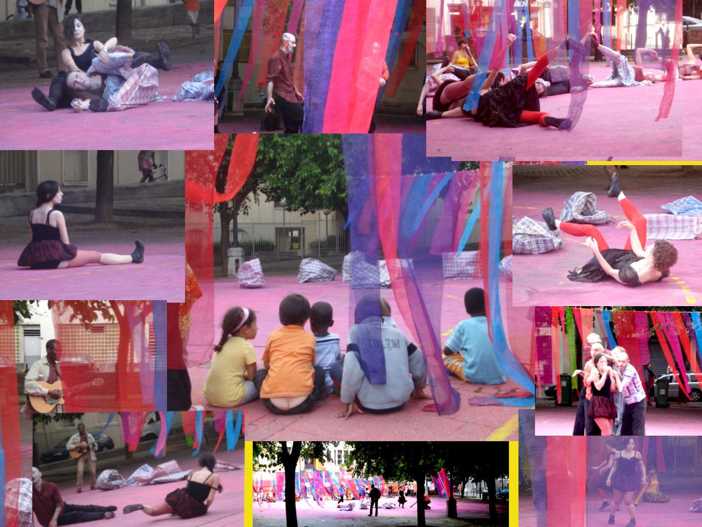 Mise en sac
Performance Butô par les Evadés
Hèlène Barrier, Léone Cats, Annie Delale; Olivier Falguiez; Lorna Lawrie; Pierre Nossiom; Chrystelle Raynier; Denis Sanglard; Slam: Arthur Ribo; Dijeridou: Agustina Mosca
mise en sac mise en sac