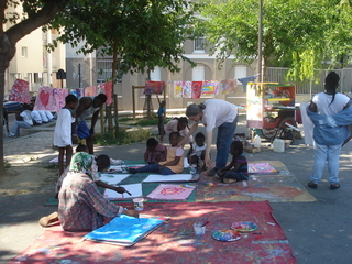 Roulotte � peinture